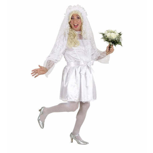 Male Bride  Dress, Belt, Headpiece With Veil 