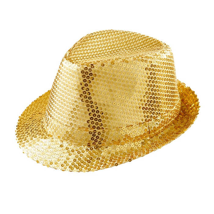 Gold Sequined Fedora