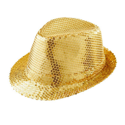 Gold Sequined Fedora