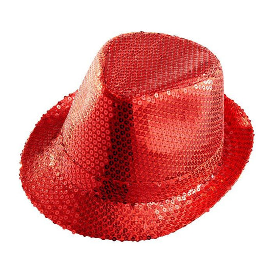 Red Sequined Fedora