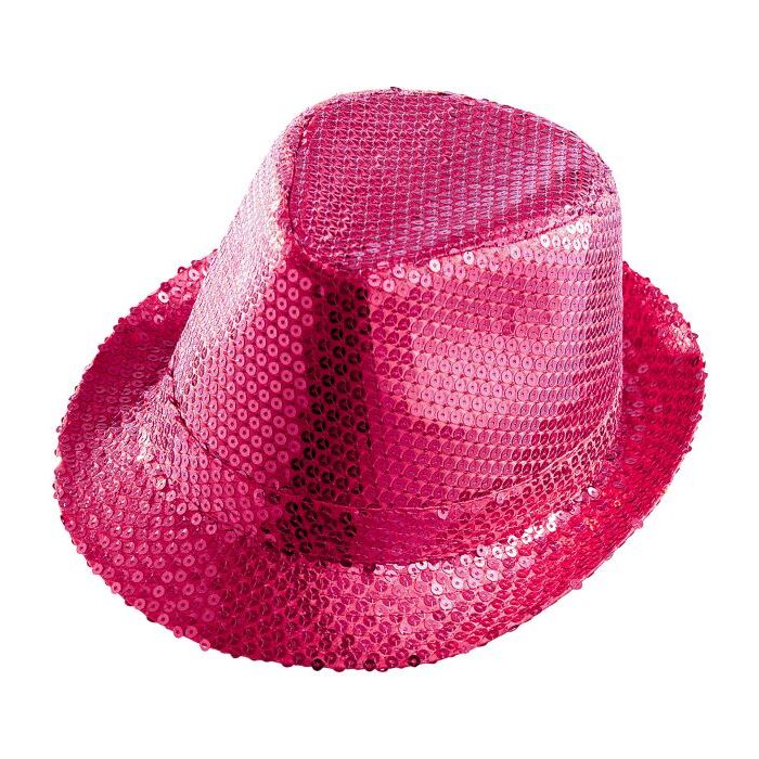 Pink Sequined Fedora