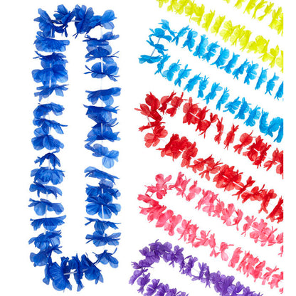 Unicolor Hawaiian Lei 6 Colors Ass.