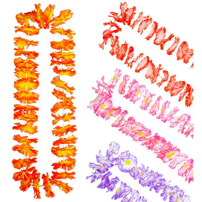 Luau Hawaiian Lei 4 Colors Ass.
