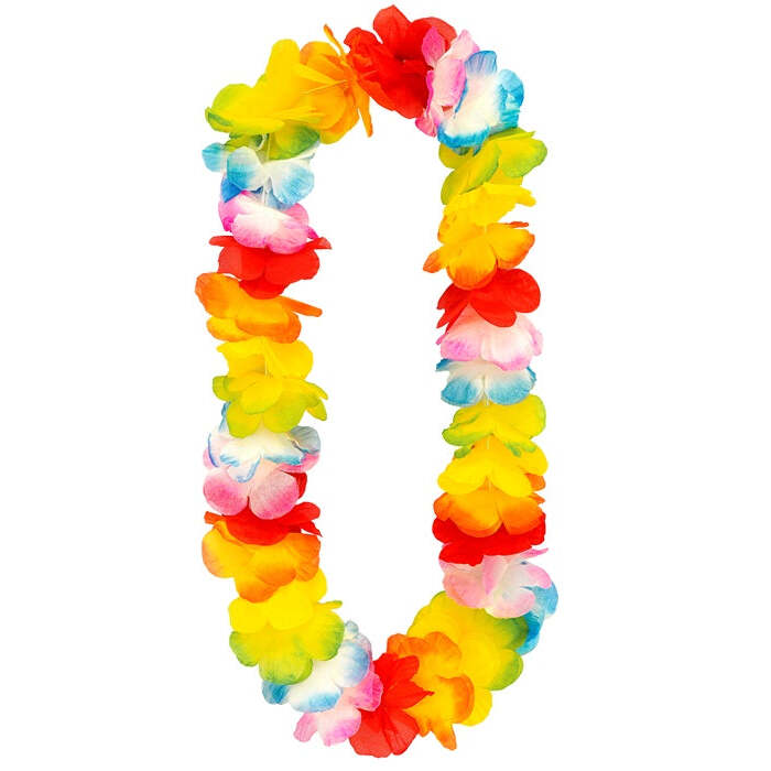 Deluxe Multicolor Hawaiian Lei