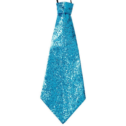 Tourquoise Lurex Necktie With Elastic