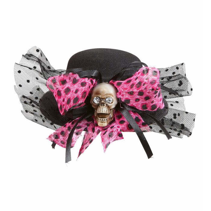 Skull Mini Top Hats With Bow