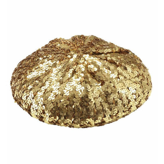 Gold Sequin Basco Hat