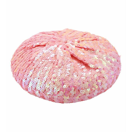 Pink Sequin Basco Hat