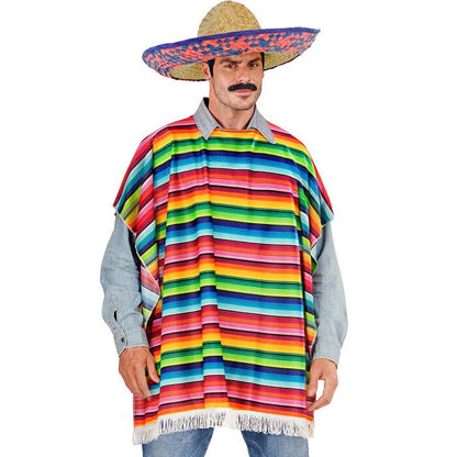 Mexican  Poncho, Sombrero 