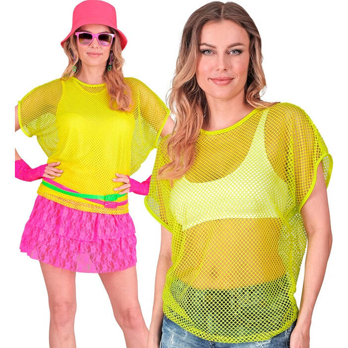 Neon Yellow Net T-Shirt