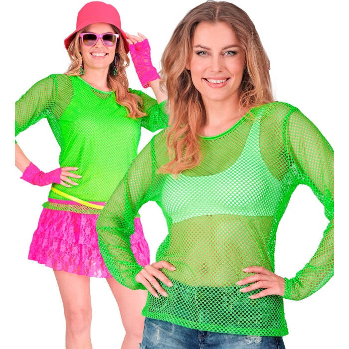 Neon Green Net Shirt