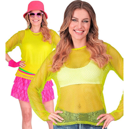 Neon Yellow Net Shirt
