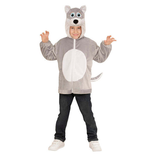 Wolf In Soft Plush  Hoodie With Mask 