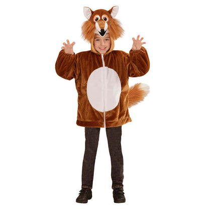 Fox In Soft Plush  Hoodie With Mask 