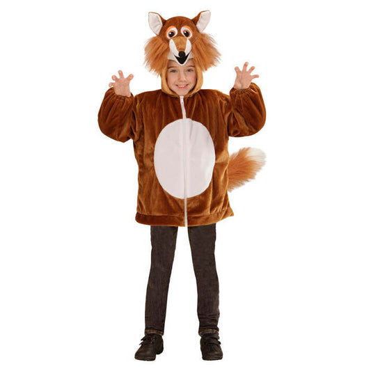 Fox In Soft Plush  Hoodie With Mask 