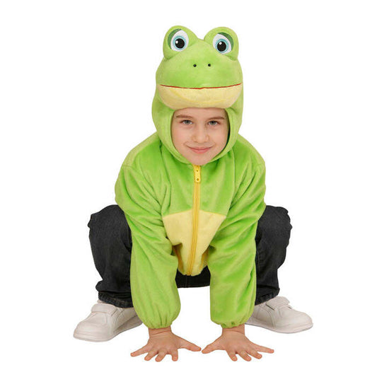 Frog In Soft Plush  Hoodie With Mask 