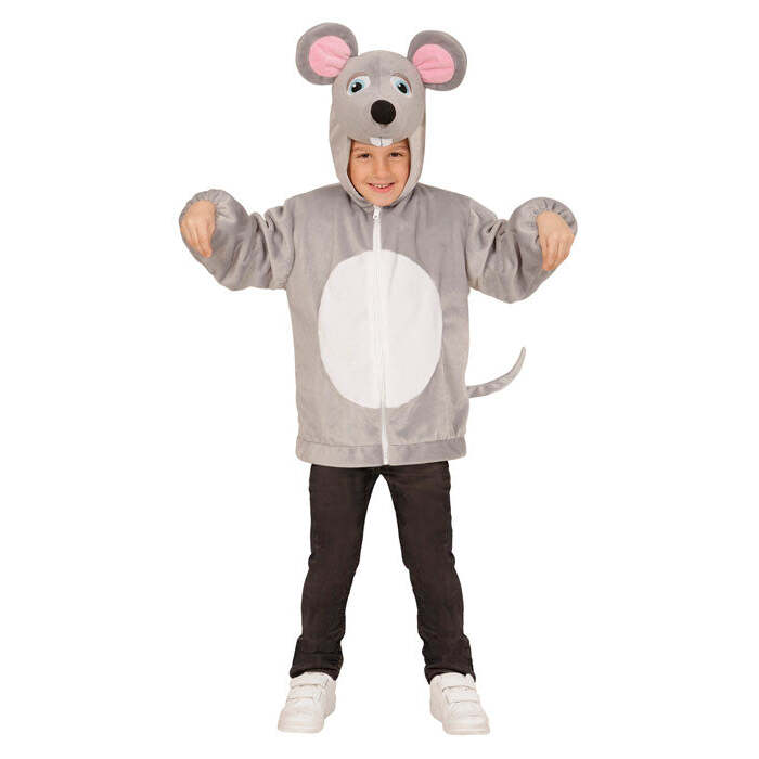 Mouse In Soft Plush  Hoodie With Mask 