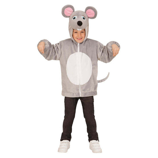 Mouse In Soft Plush  Hoodie With Mask 