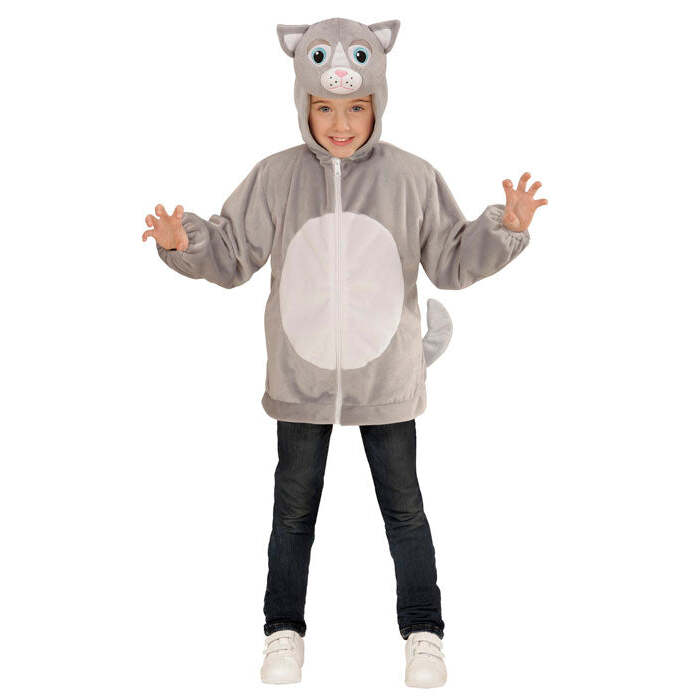 Cat In Soft Plush  Hoodie With Mask 