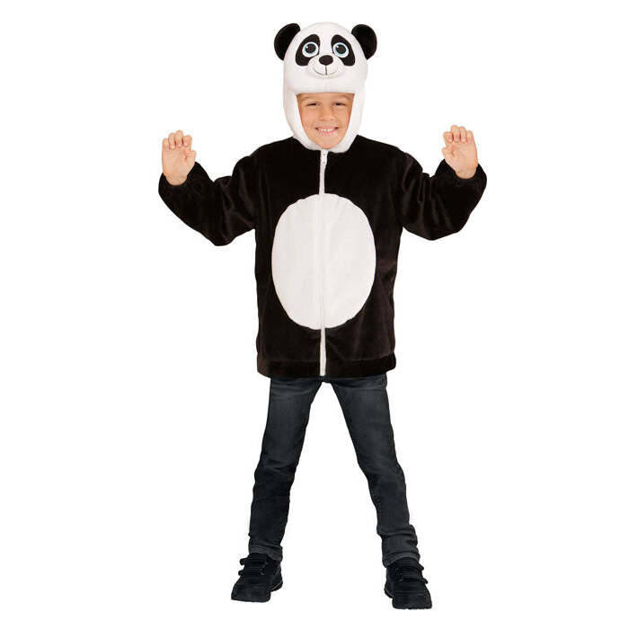 Panda In Soft Plush  Hoodie With Mask 