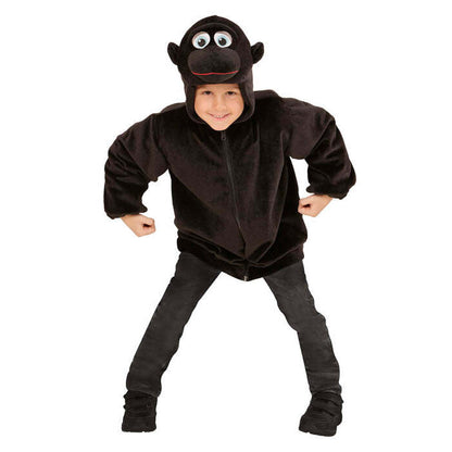 Gorilla In Soft Plush  Hoodie With Mask 