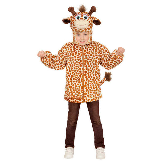 Giraffe In Soft Plush  Hoodie With Mask 
