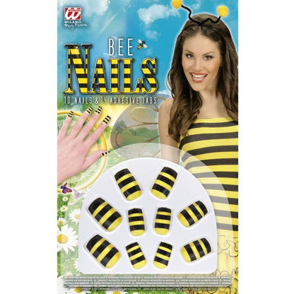 Set Of 10 Bee Nails