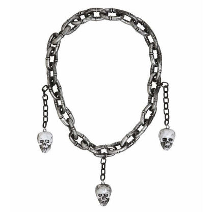 Chain Necklace With Skulls
