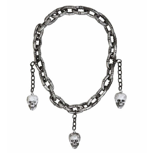 Chain Necklace With Skulls