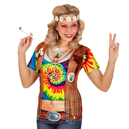 Hippie  Photorealistic Sublimation Printed T-Shirt 
