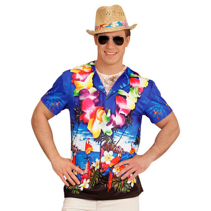 Hawaiian  Photorealistic Sublimation Printed T-Shirt 