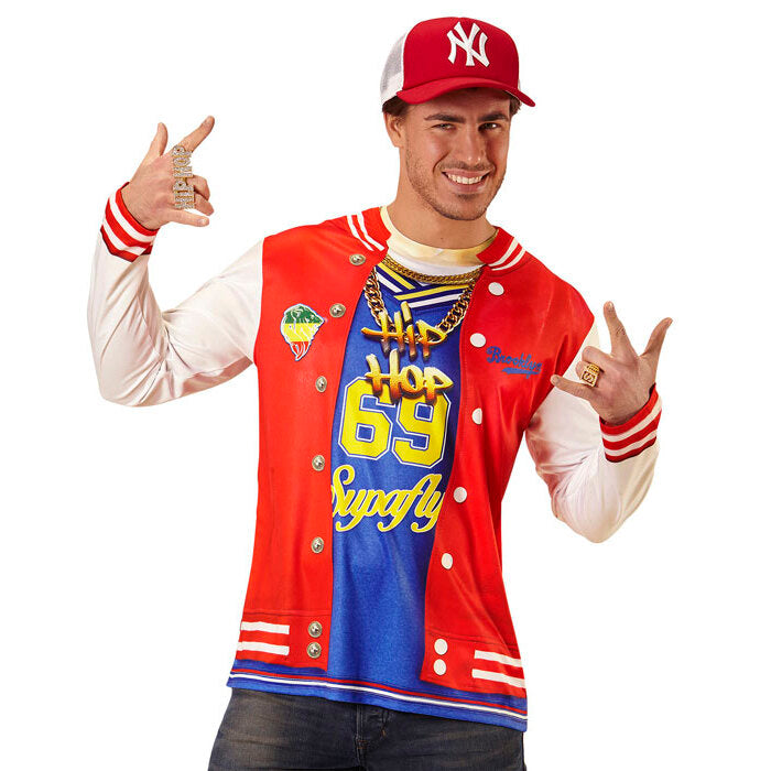 Hip Hopper  Photorealistic Sublimation Printed Long Sleeve T-Shirt 