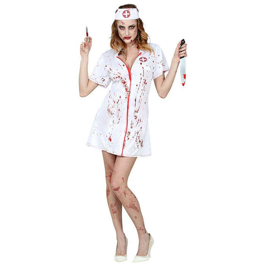 Zombie Nurse  Dress, Headpiece 