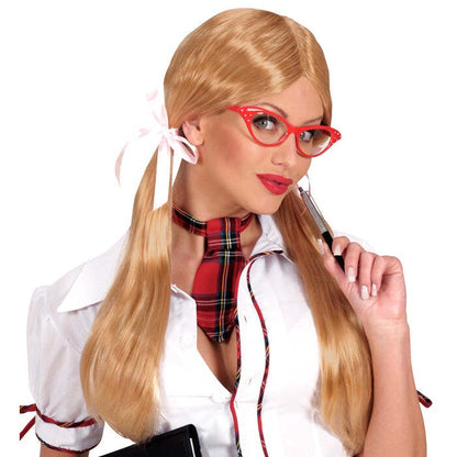 Schoolgirl Wig Blonde - In Box