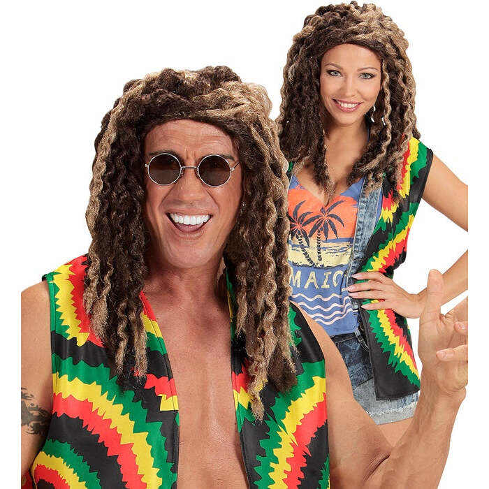 Rastafarian Wig Blond/Brown - In Box