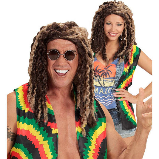 Rastafarian Wig Blond/Brown - In Box