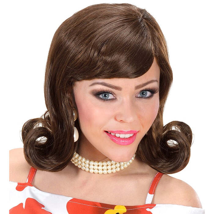 60S Flip Wig Brown - In Box
