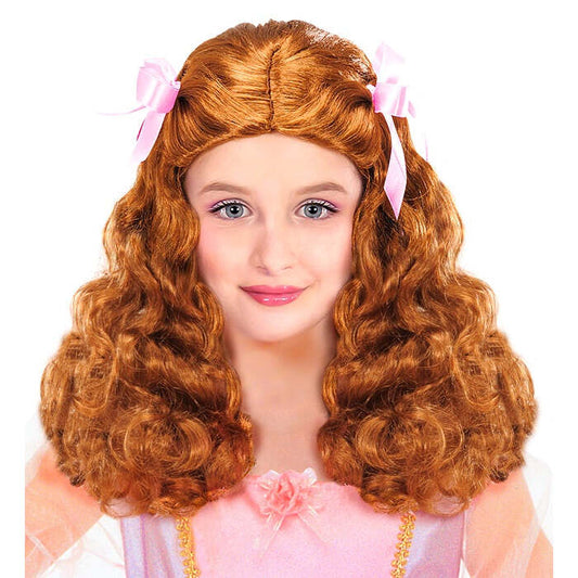 Gracious Princess Wig With Satin Ribbons Brown - In Box