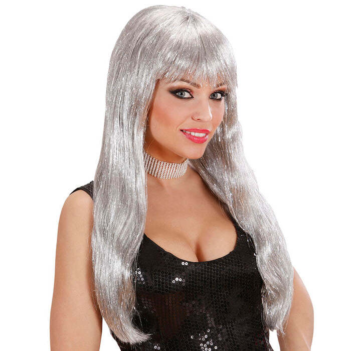 Glitzy Glamour Wig Silver - In Box