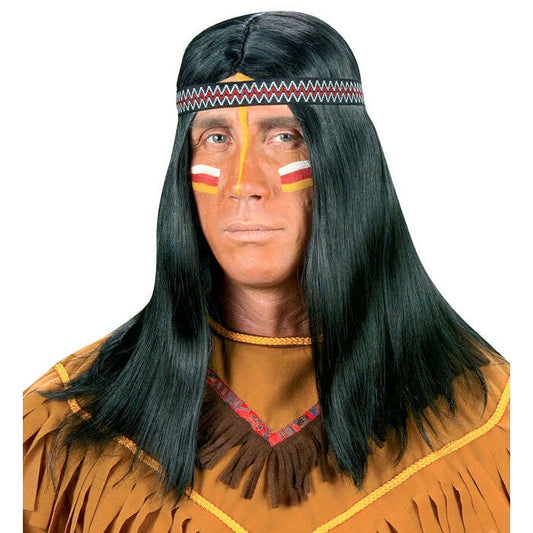 Indian Wig With Headband In Box -