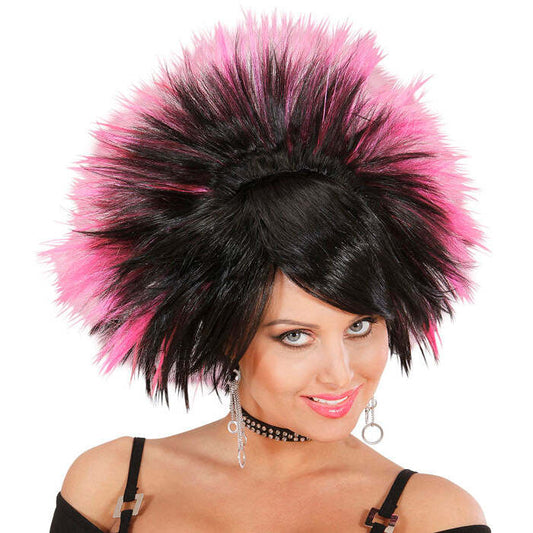 Rock Princess Wig Black/Pink - In Box