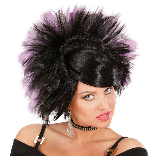 Rock Princess Wig Black/Purple -In Box