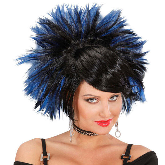 Rock Princess Wig Black/Blue - In Box