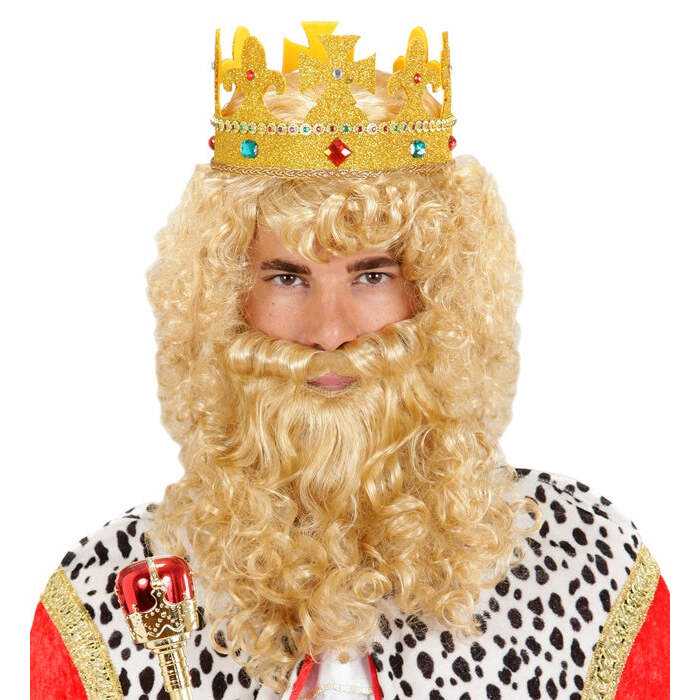 King Wig With Beard & Moustache In Box