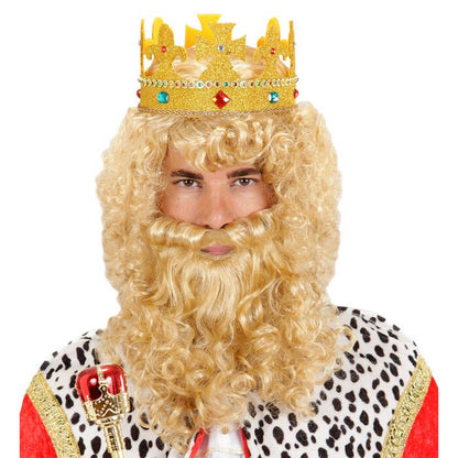 King Wig With Beard & Moustache In Box