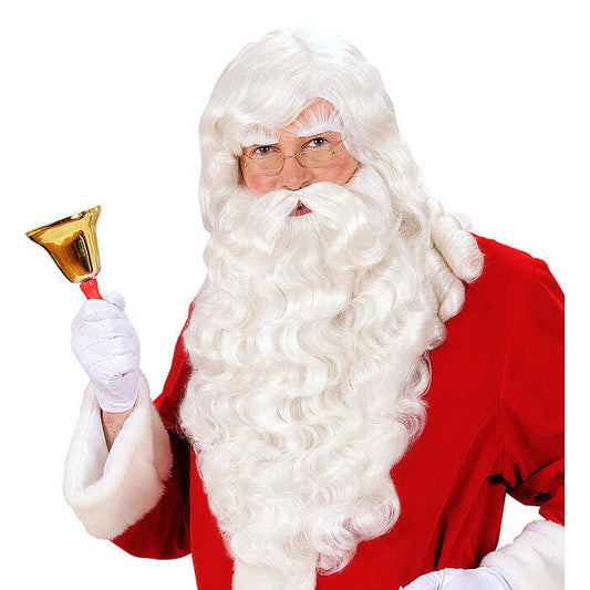 Santa Claus Wig With Beard, Moustache & Eyebrows In Box