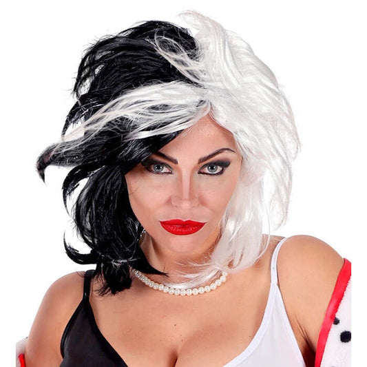 Black & White Wig In Box
