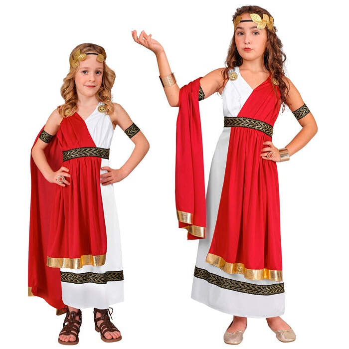Roman Empress Costume for Girls Image 1