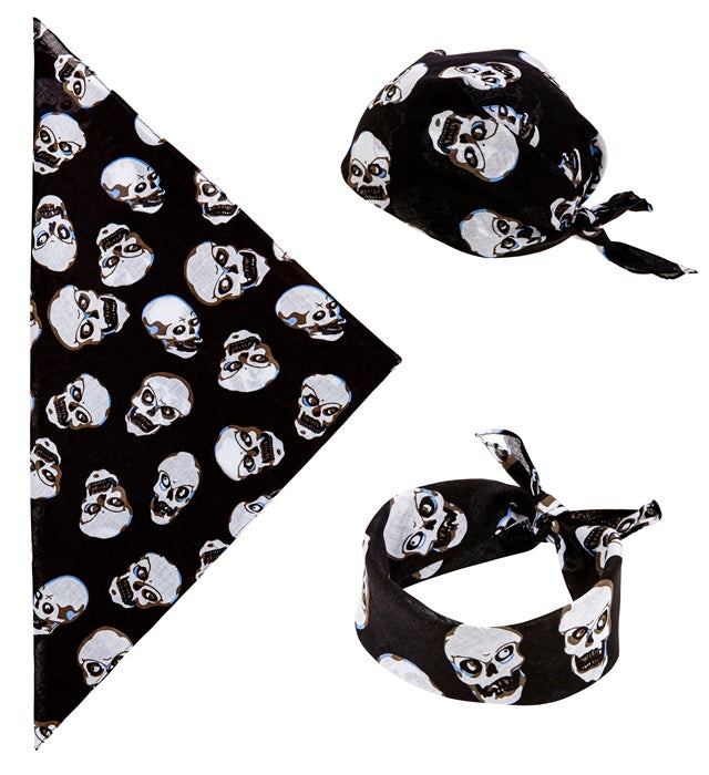 Skulls Bandana 55X55 Cm - 100% Cotton
