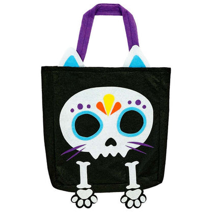 Bag Trick or Treat Cat Skeleton for Kids Image 1